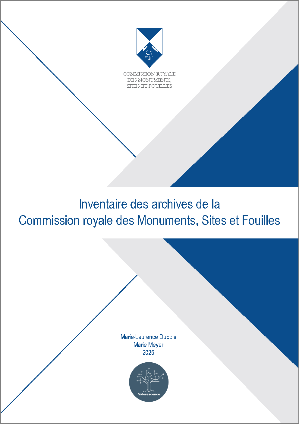 Couverture de l'inventaire des archives de la CRMSF